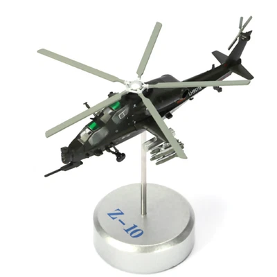 Alta Simulación 1/100 Chino Armado WZ-10 Helicóptero Modelo Avión Militar C Foto 1 de 4