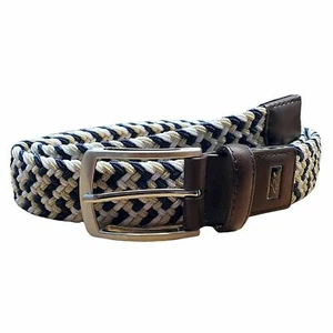 Greg Norman Mens Braided Multi Colored Stretch Golf Belt - Picture 1 of 12