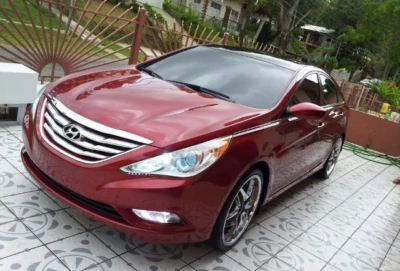 Se adapta a Hyundai Sonata 2011-2012 parrilla cromada inserción parrilla superposición moldura Foto 1 de 4