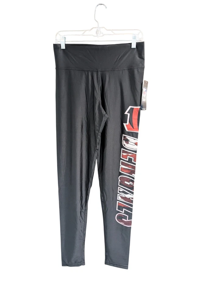 Zubaz NFL Ropa Mujer Grande Cincinnati Bengals Spellout Leggings Nuevos con Etiquetas Foto 1 de 2