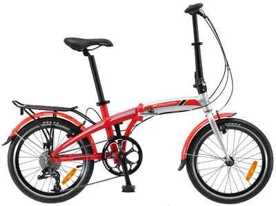 Schwinn Folding Bike 20" Red Push Bike Bicycle great for the car or caravan - Image 1 of 2
