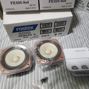 Fostex FE103-Sol 16Ω Full Range Lautsprecher 2 Stück limitiertes Modell funktioniert NEU - Bild 1 von 4