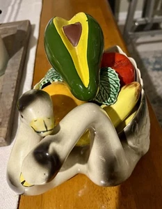 SELTENE Vintage große doppelte Schwan Obstschale - Bild 1 von 5