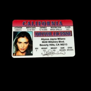 Alyssa Milano Star of CHARMED CA Neuheit Sammlerführerschein 2001 - Bild 1 von 2