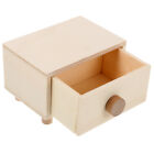 Unfinished Wooden Jewelry Drawer Box - DIY Craft Stash Boxes (3pcs)-MI