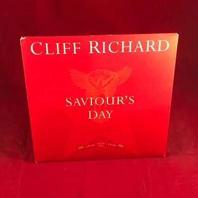 CLIFF RICHARD Saviour's Day 1990 UK 7" Vinyl Single + postcards pack Christmas - Bild 1 von 4