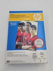*new & sealed* HP Advanced Photo Paper - 100 sheets - inkjet - 4" x 6" - Picture 1 of 3