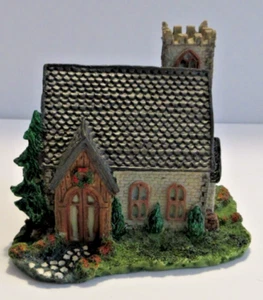 VINTAGE Dept 56 Dickens Miniatures Norman Church Cold Cast Porcelain - 1986 - Picture 1 of 9