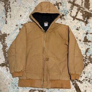 Carhartt Youth Large Canvas Work Jacket Brown - Picture 1 of 8
