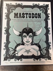 Tara McPherson Mastodon Slayer Lamb God Children of Bodom 2006 Silkscreen S/N - Picture 1 of 9
