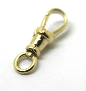 Genuine 9ct Solid Yellow Gold Albert Swivel Clasp 19mm Size - Imagen 1 de 4
