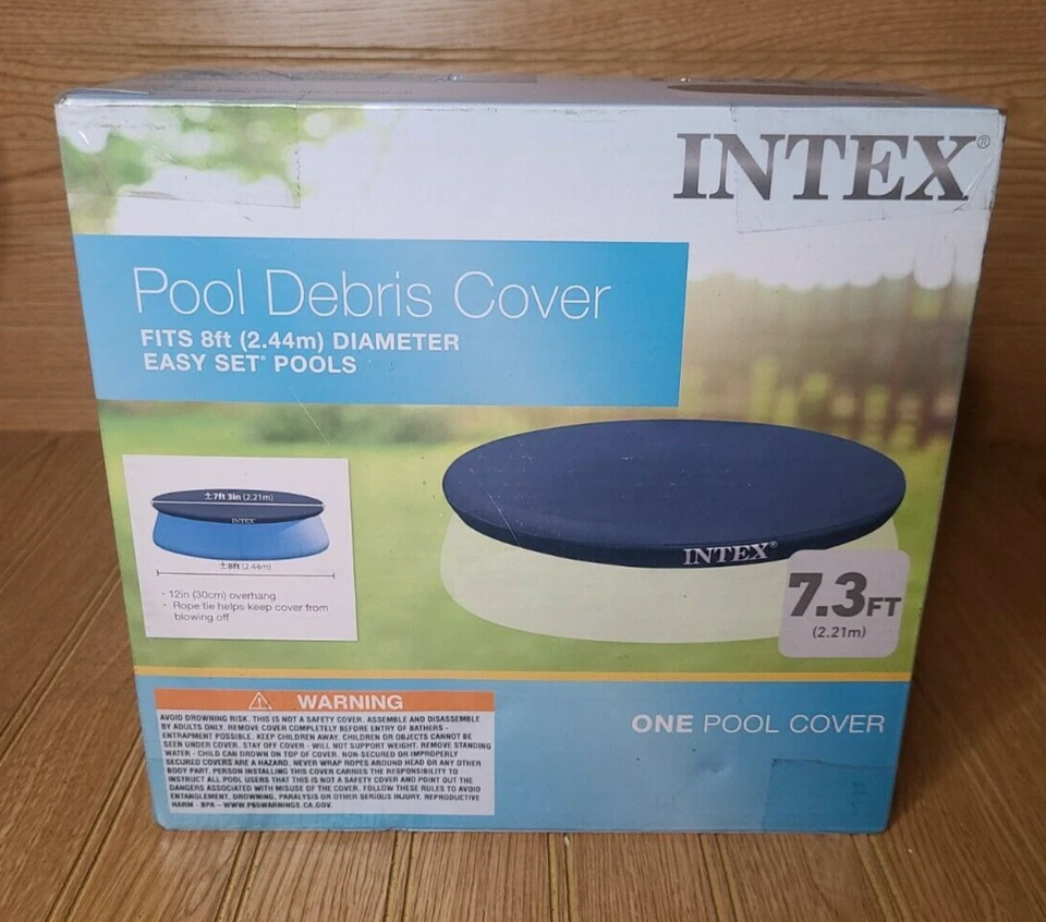 NIB Intex 28020E Easy Set swimming pool debris cover 7'3" Above Ground - Image 1 of 4