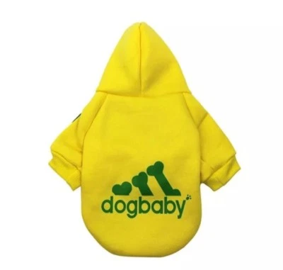 Hundebekleidung Hundeshirt Pullover Hoodie Chihuahua Kleinhund Dogbaby Gelb XS - Bild 1 von 3