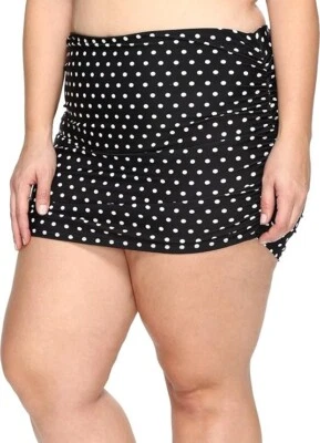 LAUREN RALPH LAUREN Women's Plus Size Dot Ultra Hi Waist Hipster Black/White 16 - Image 1 of 2