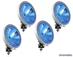 4X 12V/24V 9" PULGADAS REDONDO AZUL LENTE FOCOS ANTINIEBLA FOCOS CAMIÓN CAMIÓN 4x4 - Imagen 1 de 4