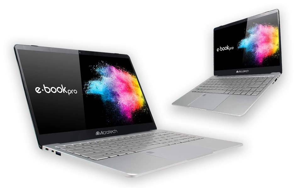 Notebook Scuola Ufficio MICROTECH EBOOKPRO N4000 4GB 32+120GB SSD Ricondizionato - Immagine 1 di 4
