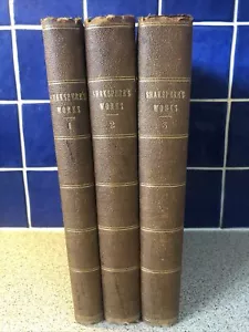 Vintage Buchsammlung Royal Shakespere Werke 3 Bände von Cassell und Firma 1898 - Bild 1 von 12