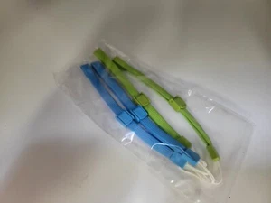 (4) FOUR Original Official OEM Nintendo Wii Remote Wrist Straps 2 Green & 2 Blue - Picture 1 of 2