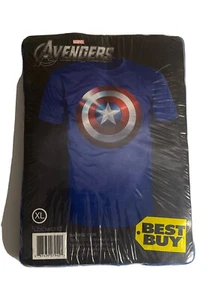 Avengers - Best Buy Exclusive. Blue T-Shirt, Size XL, Marvel Comics. - Picture 1 of 2
