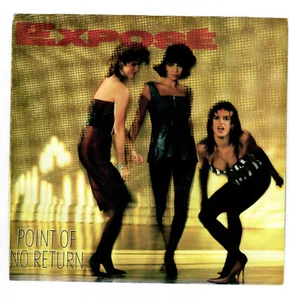 45RPM, EXPOSE ' POINT OF NO RETURN ' M- / VG+ SLEEVE ' ROCK - Picture 1 of 4