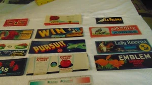 DEALER LOT OF 120 VINTAGE CRATE & CAN LABELS 10 EACH OF 12 DIFF. TYPES;LOT A 13 - Picture 1 of 9