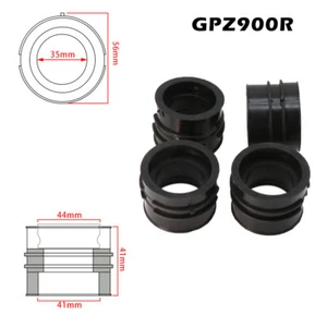 4Pcs/set Carburetor Manifold Boot Adapter For KAWASAKI ZX1000A Ninja 1000R 86-87 - Picture 1 of 3