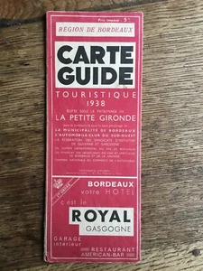 Région de Bordeaux carte guide touristique 1938. Editée par La Petite Gironde - Foto 1 di 20