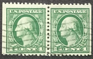 Rare George Washington (1732-1799) 1 Cent Postage Stamp Green 1912 US 189Dl Lot5 - Picture 1 of 2