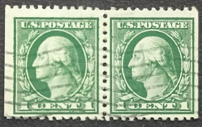 Rare George Washington (1732-1799) 1 Cent Postage Stamp Green 1912 US 189Dl Lot5 - Image 1 of 2