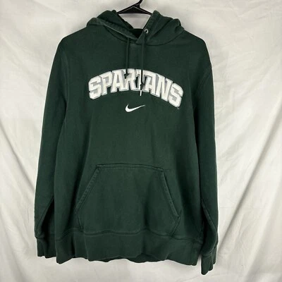 Толстовка с капюшоном Nike штата Мичиган центр свуш вышитый размер XL зеленый - Изображение 1 из 4