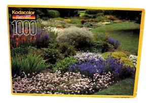 1996 Kodacolor Summer Garden 1000 Pc. Jigsaw Puzzle Rose Art Flowers Landscape - Picture 1 of 8