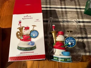 Hallmark Keepsake 2013 “One Snowman Band” Magic Sound Motion Music working - Picture 1 of 5