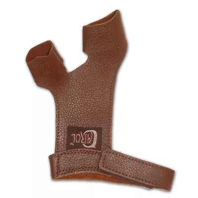 RECURVE/LONGBOW/COMPOUND BOW ARCHERY LEATHER BOW GRIP SHOOTING GLOVE - Image 1 of 4