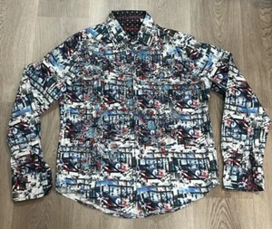 Robert Graham Larson Colorful Long Sleeve - Men's Small Button Down Classic Fit - Picture 1 of 8