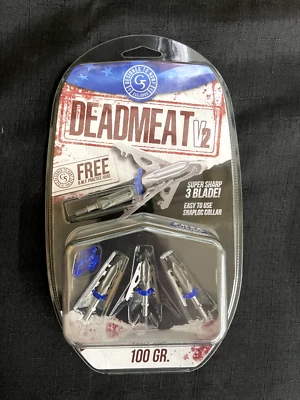G5 Deadmeat V2 100 Grain 3 Blade Expandable 3 Pack BRAND NEW
