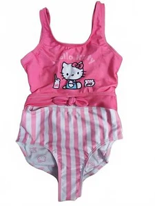 Costume da bagno intero per bambini Hello Kitty, ritaglio di stomaco, taglia 6/6x - Foto 1 di 1