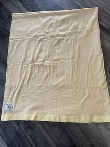 Merinowolldecke John Atkinson & Son Hope Brust gelb Vintage 72”x84” - Bild 1 von 5