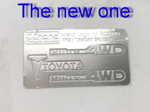 Metal Toyota logo Set for 1:10 TAMIYA Hilux Bruiser RC4WD TF2 - Picture 1 of 5