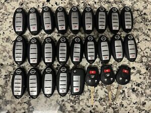 Lot Of 26 Used OEM Nissan Key Fob Remotes | Altima, Sentra, Rogue, Versa Etc.