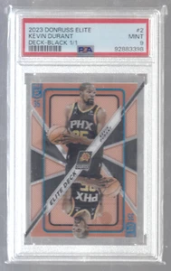 2023/24 Panini Donruss Elite Kevin Durant Negro 1/1 Cubierta PSA 9 Como Nuevo Suns #2 - Imagen 1 de 1