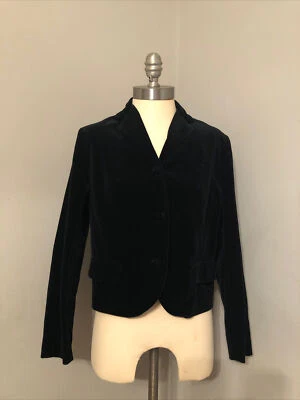 Blazer Chaqueta Corta De Colección Años 60 Seaton Hall Negro Terciopelo Oscuro Academia Steampunk S/M Foto 1 de 4