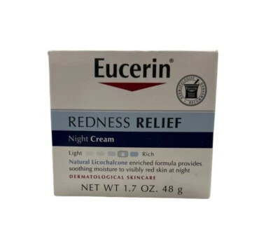 Eucerin Redness Relief Dermatological Skincare Night Creme Night Cream 1.7oz - Image 1 of 4