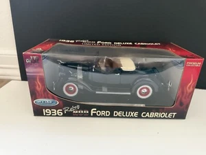 1936 Retro Rod Ford Deluxe Cabriolet Welly 1:18 NO Box - Picture 1 of 2