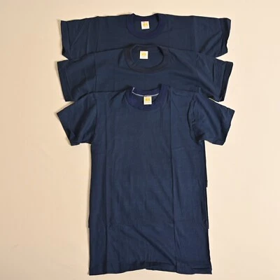 Camisetas básicas de manga corta vintage Russell Athletic juveniles L azules - Lote de 3 Foto 1 de 4