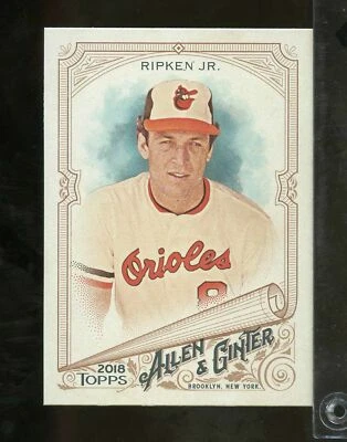@JU31) 2018 Topps Allen & Ginter CAL RIPKEN JR #60 Baltimore Orioles HOF  - Image 1 of 2