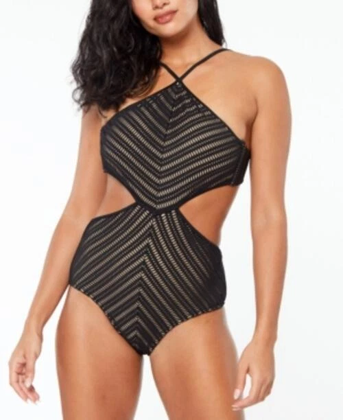 Precio de venta sugerido por el fabricante $88 Bar Iii Monokini cuello alto ganchillo monokini carbón talla XL NUEVO SIN ETIQUETAS Foto 1 de 1