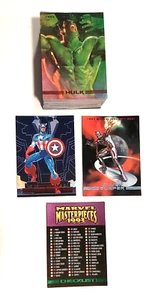 Marvel Masterpieces 1993 / Complete 90 Base Card Set / Fleer / NM/MT - Imagen 1 de 2