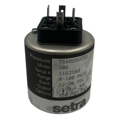 Transdutor de Pressão Industrial SETRA 206 0 a 100Psig - Image 1 of 4