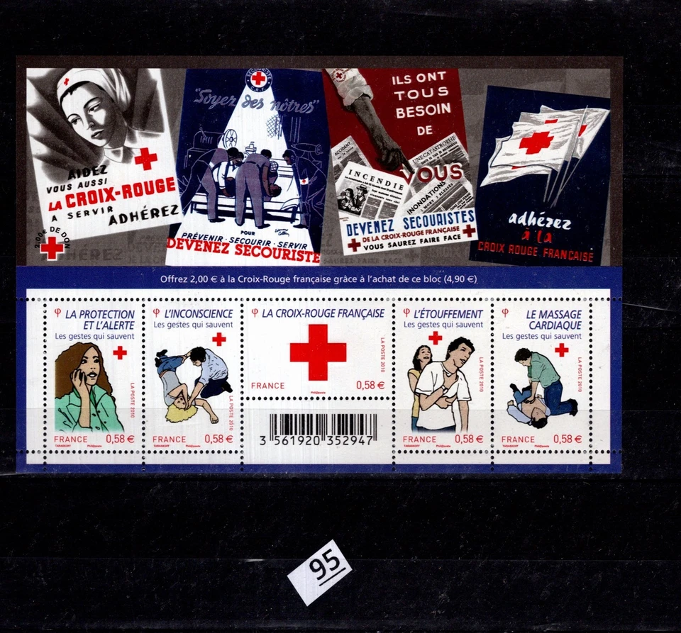 // FRANCIA 2010 - MNH - MEDICINA - SALUD - CRUZ ROJA  Foto 1 de 1