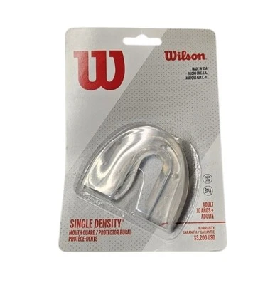 Protector Bucal Wilson Adulto Edad 10+ Densidad Única Deportes Sin Látex y BPA Libre Foto 1 de 4